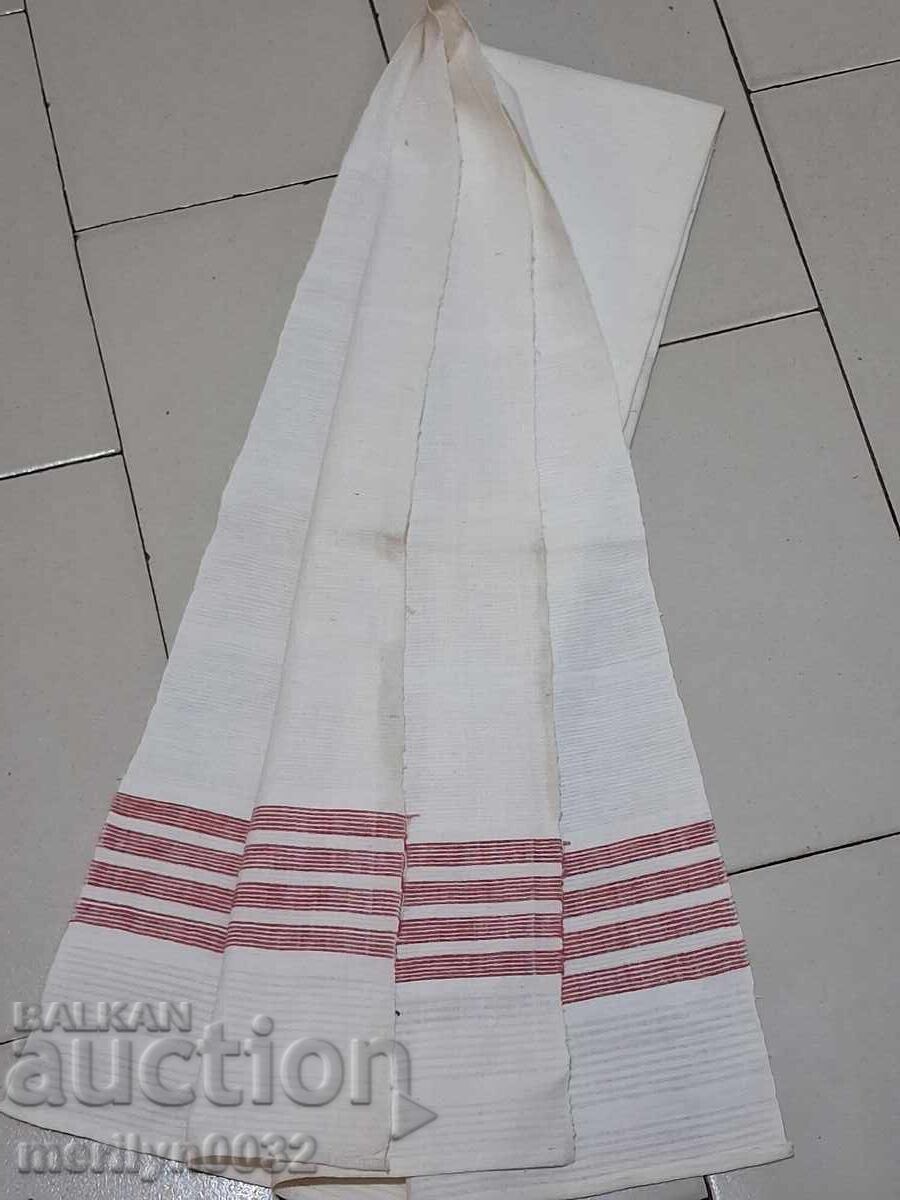 Old hand woven cloth kennar embroidery lace with price 46.00 BGN | € 23.52