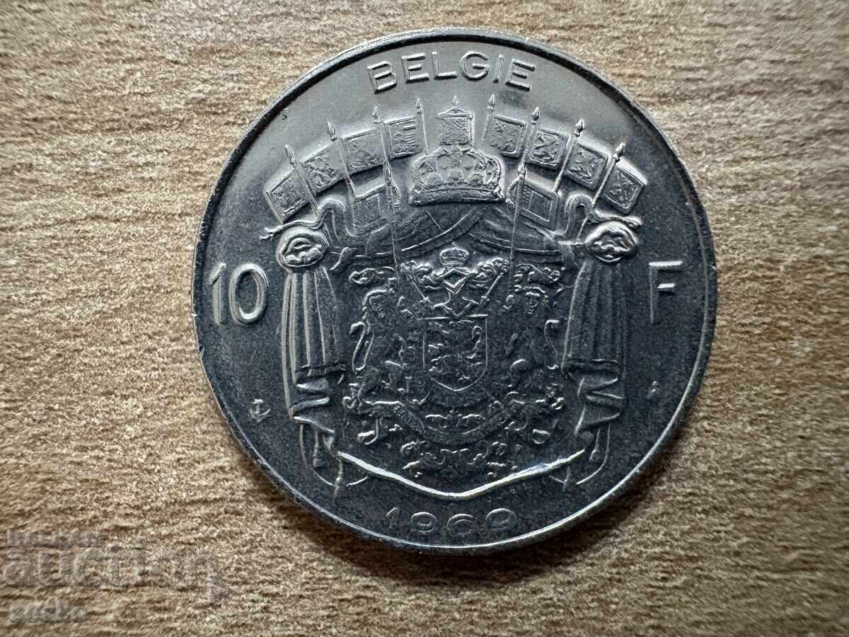 Belgia - 10 franci (1969) - BELGIA Belgia - 10 franci (1969) - BELGIA