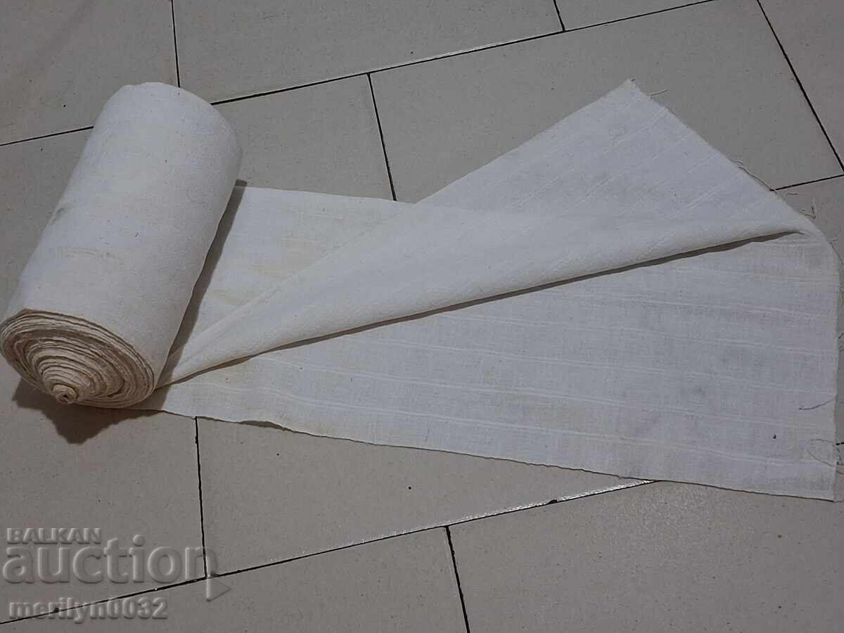 Hand-woven white fabric roll for dowry, double width with price 98.00 BGN | € 50.11