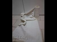 Țesătură albă țesută manual, rulou, pentru zestre, lățime dublă