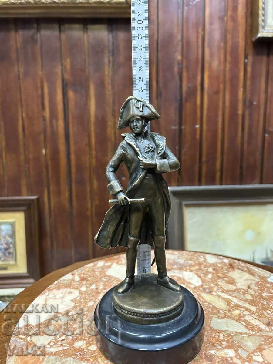 Licitație Figurină de bronz „Mareșalul Michel Ney” – semnată Gladenbeck