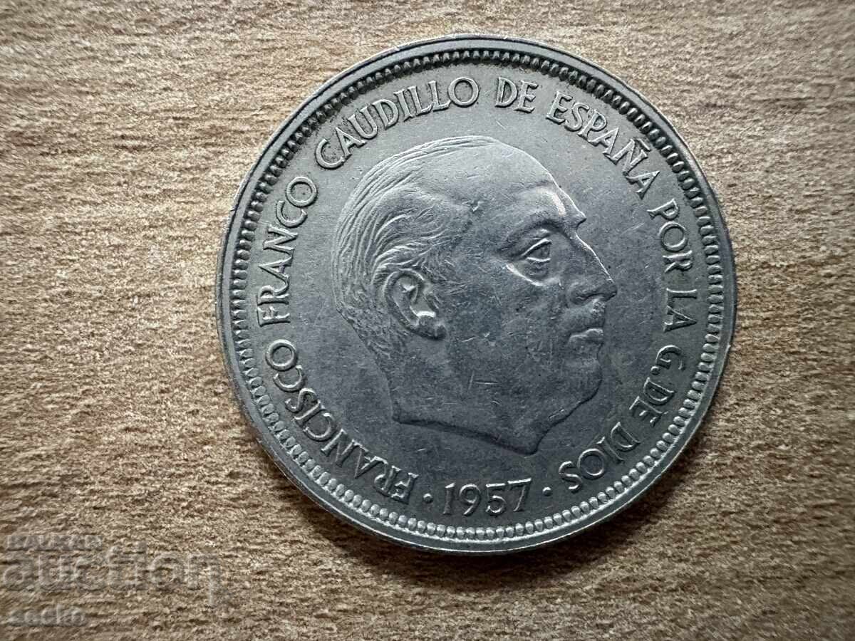 Ισπανία - 50 πεσέτες (1957) (60) με τιμή 1.10 BGN | € 0.56