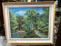 Landscape with river and birch trees - Cebol