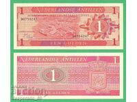(¯`'•.¸ NETHERLANDS ANTILLES 1 guilder 1970 UNC ¸.•'´¯)