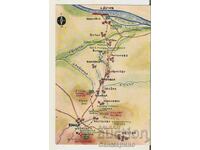 Bulgaria Card The Path of Botev's Detachment