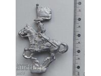 Figurină, soldat: călăreț de plumb