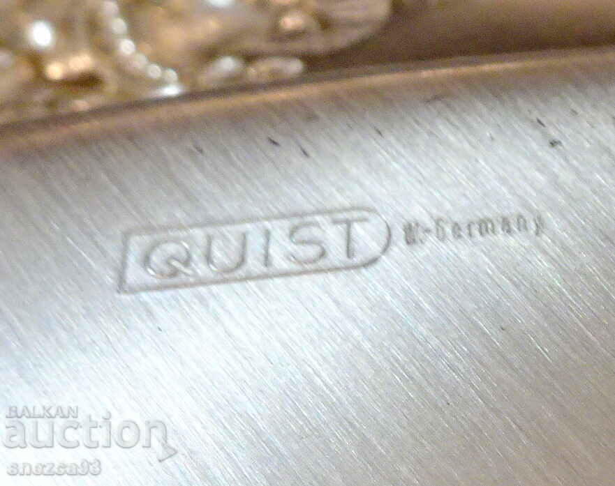 Ασημένιο δίσκος Quist 33 εκ., ανάγλυφα φρούτα - 6