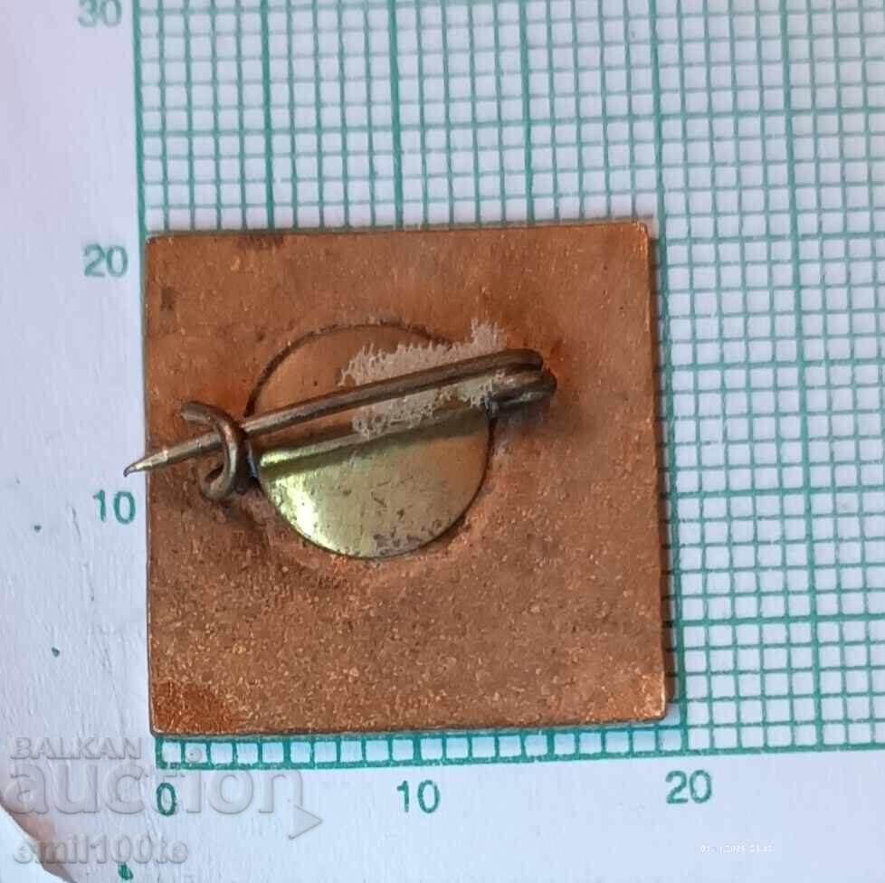 Badge - First Congress of Culture Bulgaria 1967 - 5 Badge - First Congress of Culture Bulgaria 1967 - 5