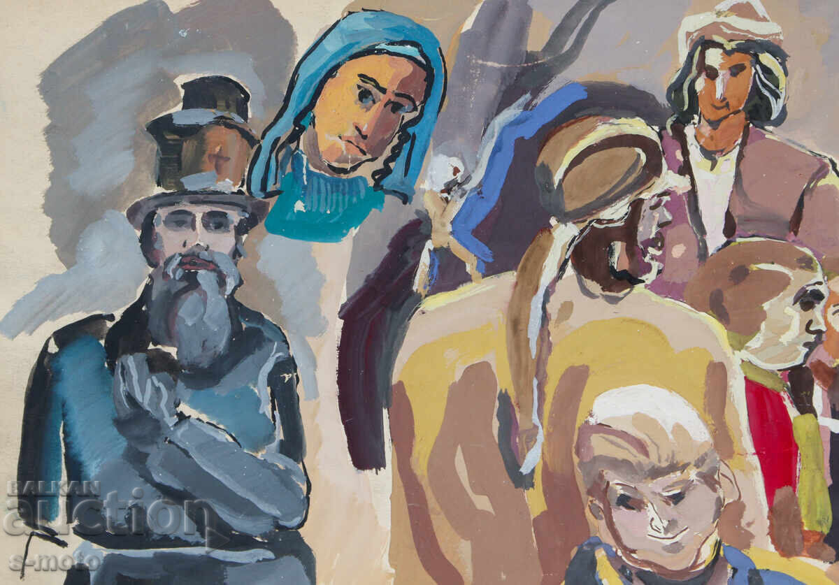 Παράδοση Παλαιός πίνακας με φιγούρες, σύνθεση, πορτρέτο