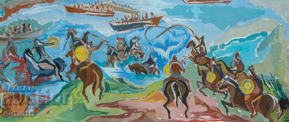 Παλαιός πίνακας με εικονική σύνθεση