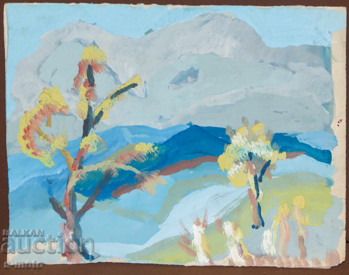 Παλιός πίνακας ορεινού τοπίου με τιμή 140.00 BGN | € 71.58 Παλιός πίνακας ορεινού τοπίου με τιμή 140.00 BGN | € 71.58