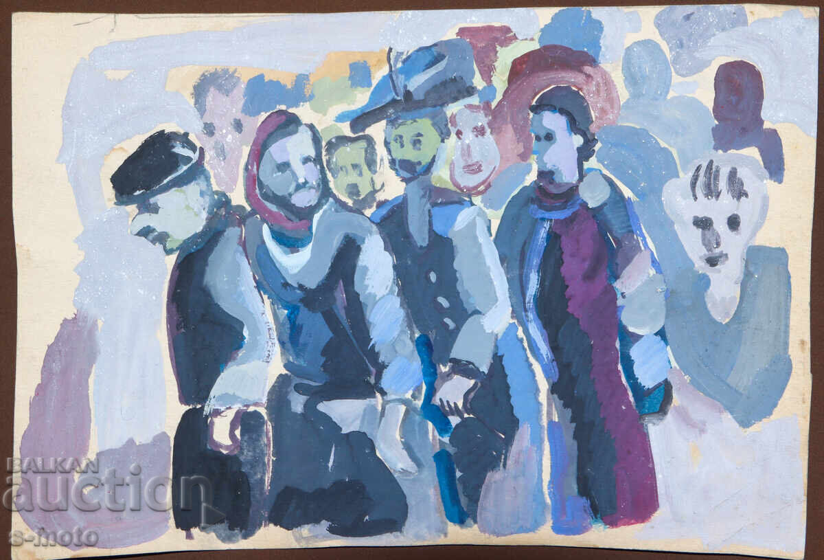 Old painting, figurative composition, portrait with price 140.00 BGN | € 71.58