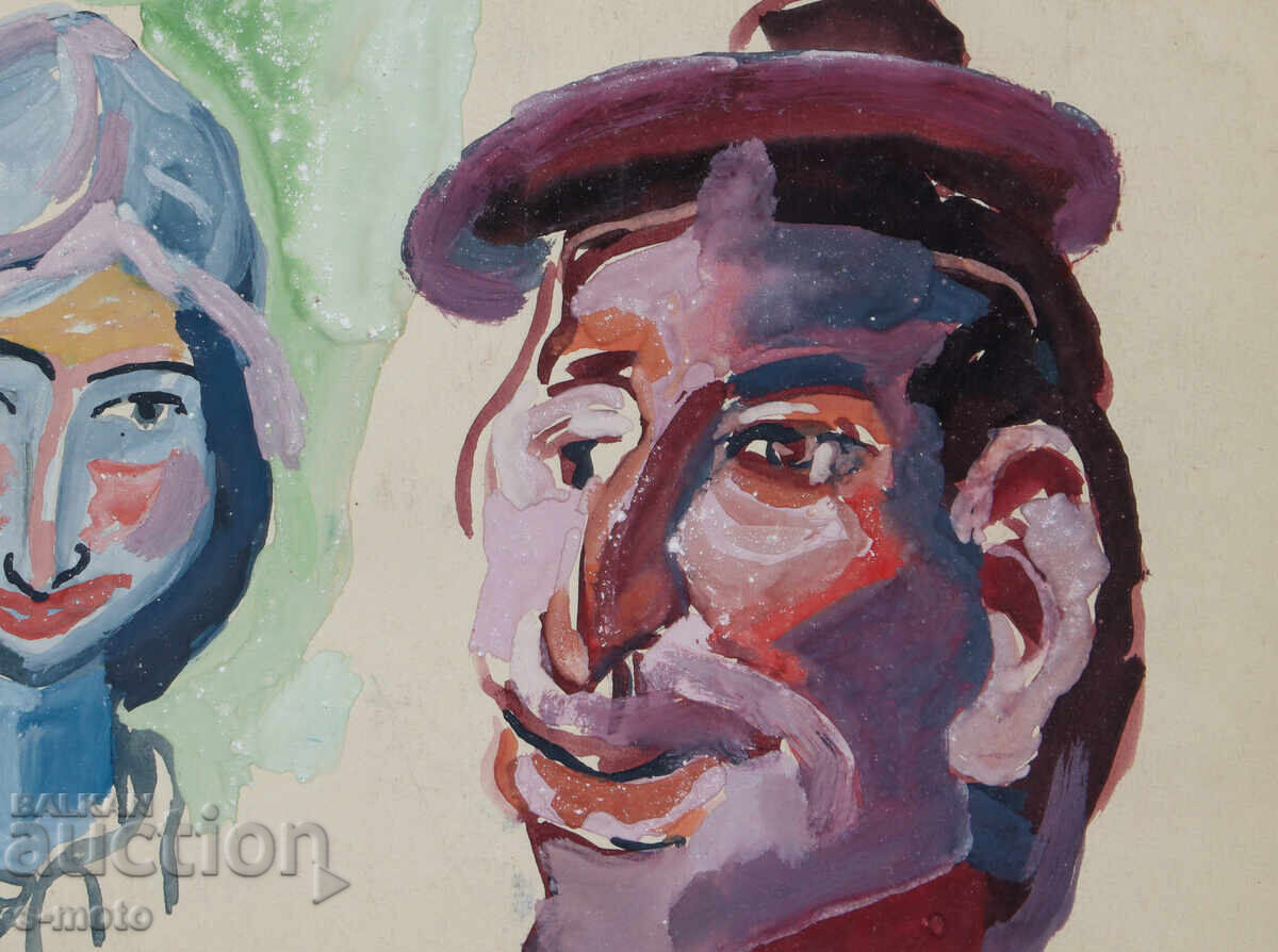 Old painting, figurative composition, portrait - 5