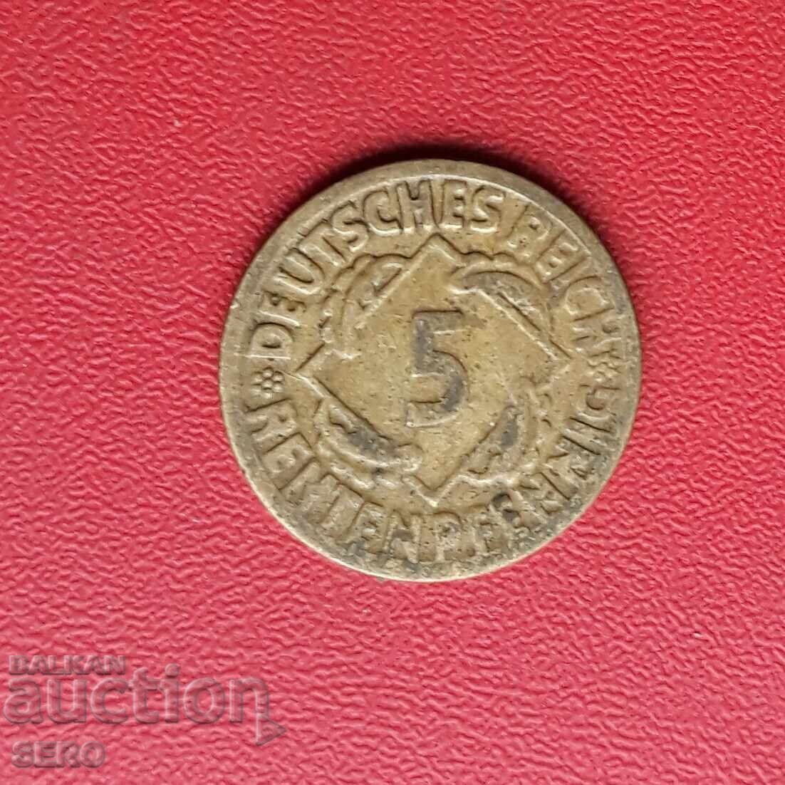 Германия-5 пфенига 1924 D-Мюнхен