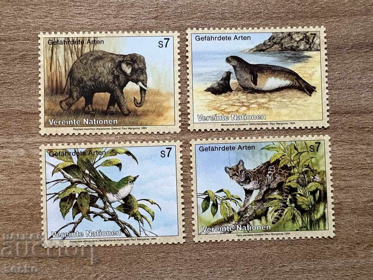 ΟΗΕ Βιέννη - Απειλούμενα ζώα (1994) MNH