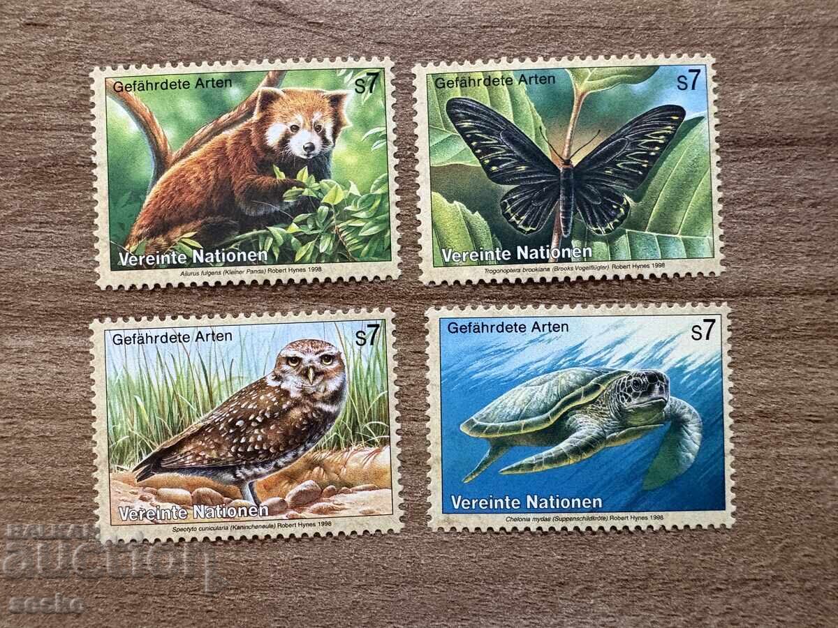 ООН Виена - Застрашени животни (1998) MNH ООН Виена - Застрашени животни (1998) MNH