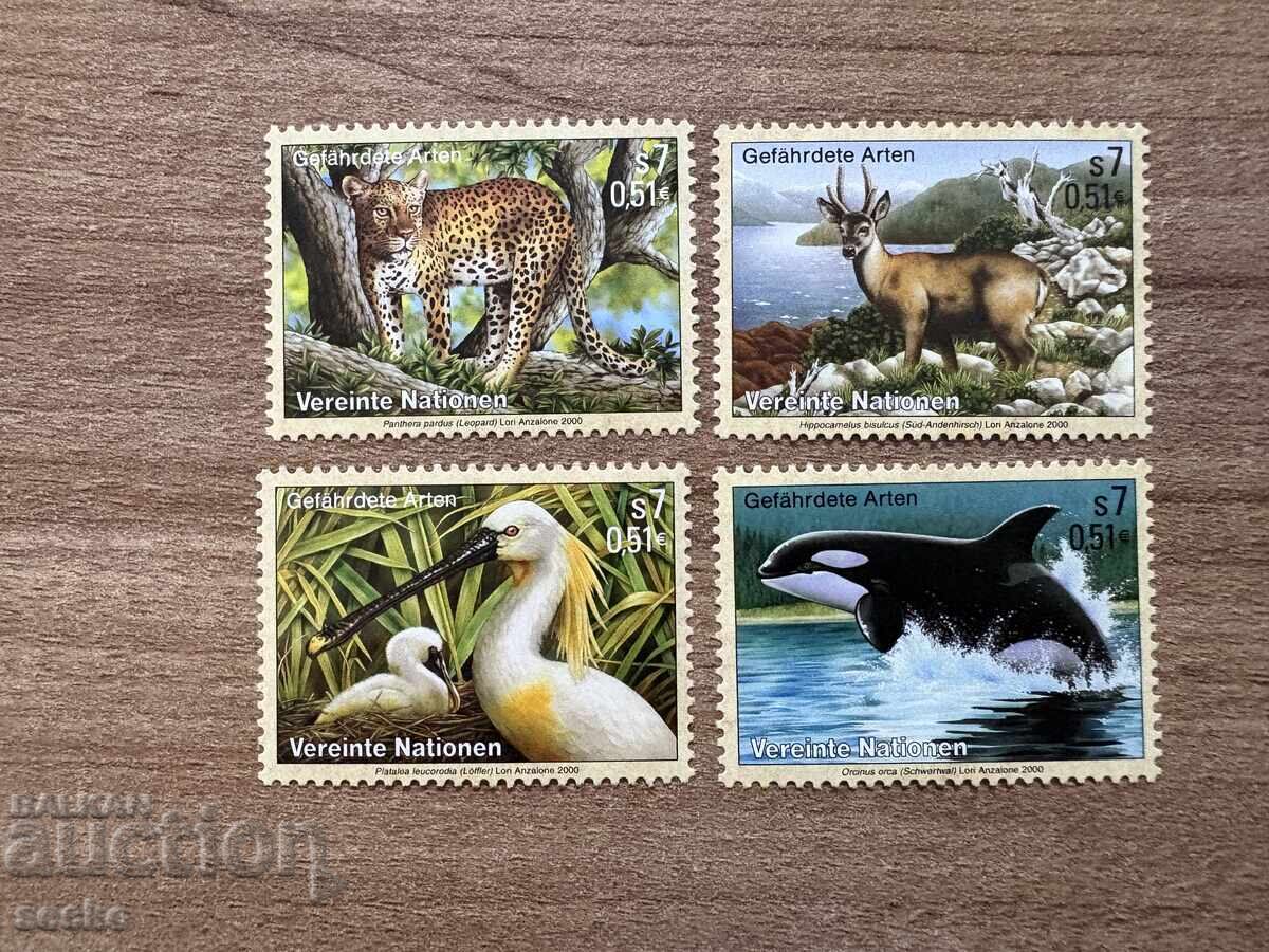 ΟΗΕ Βιέννη - Απειλούμενα Ζώα (2000) MNH