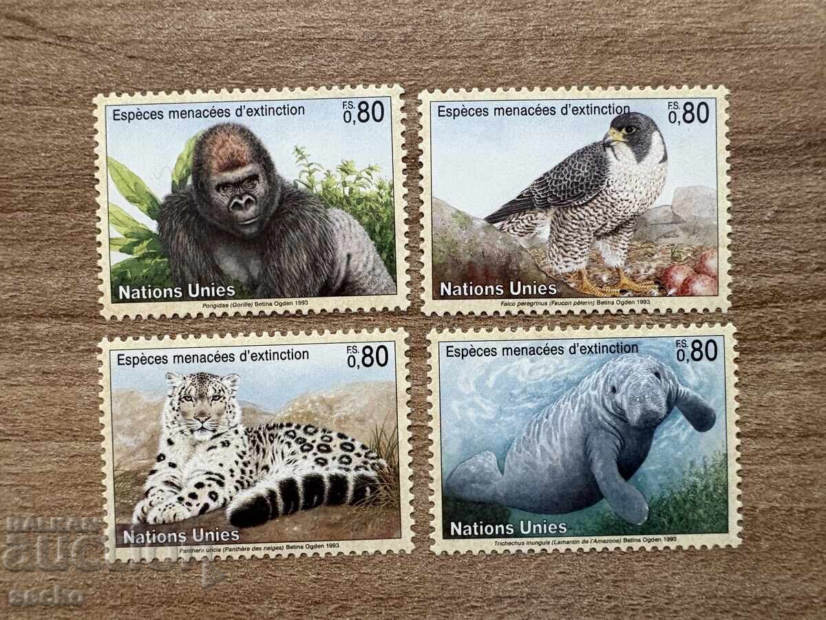 ΟΗΕ Γενεύη - Απειλούμενα Ζώα (1993) MNH