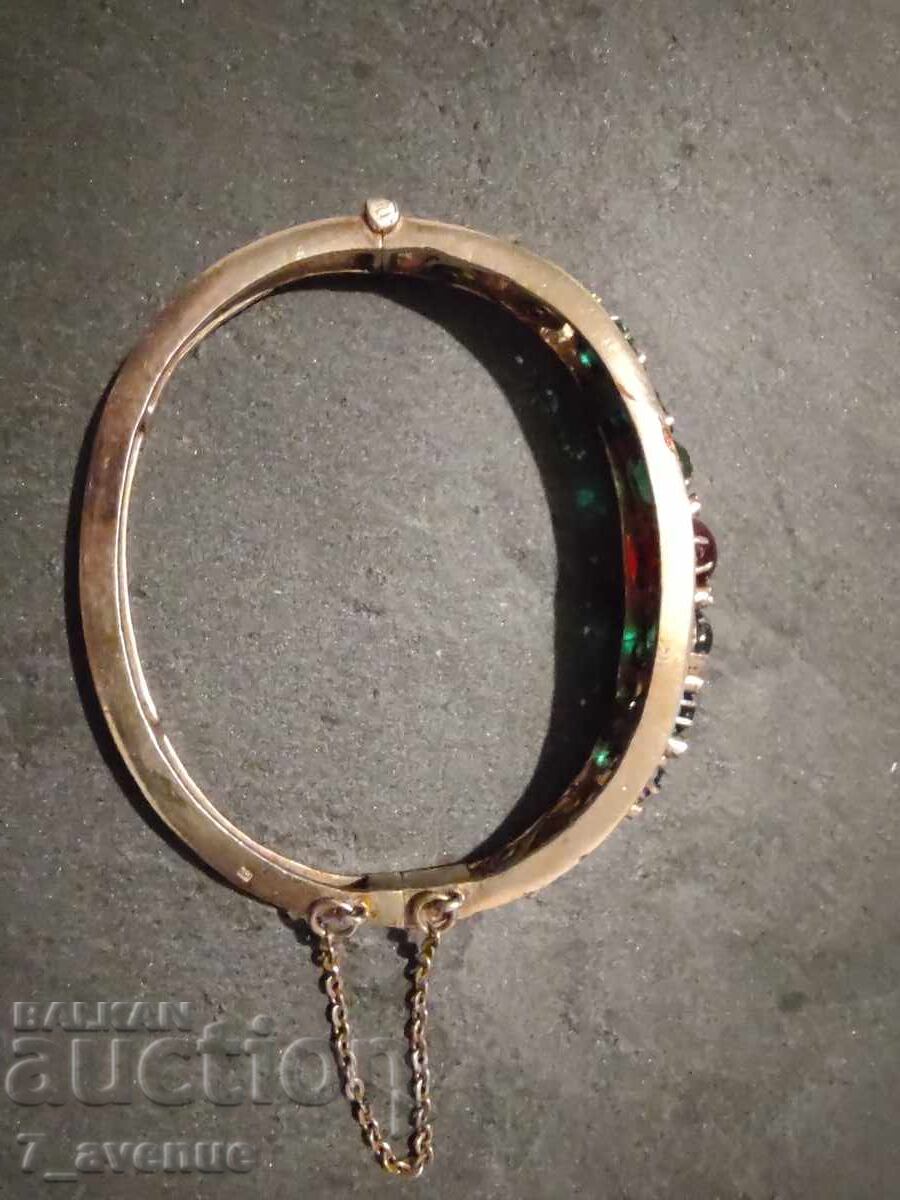 Ασημένιο βραχιόλι με επιχρύσωση και πέτρες, κομψότητα 12.11.2025 - 6