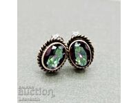 Ασημένια σκουλαρίκια με μυστικό τοπάζι
