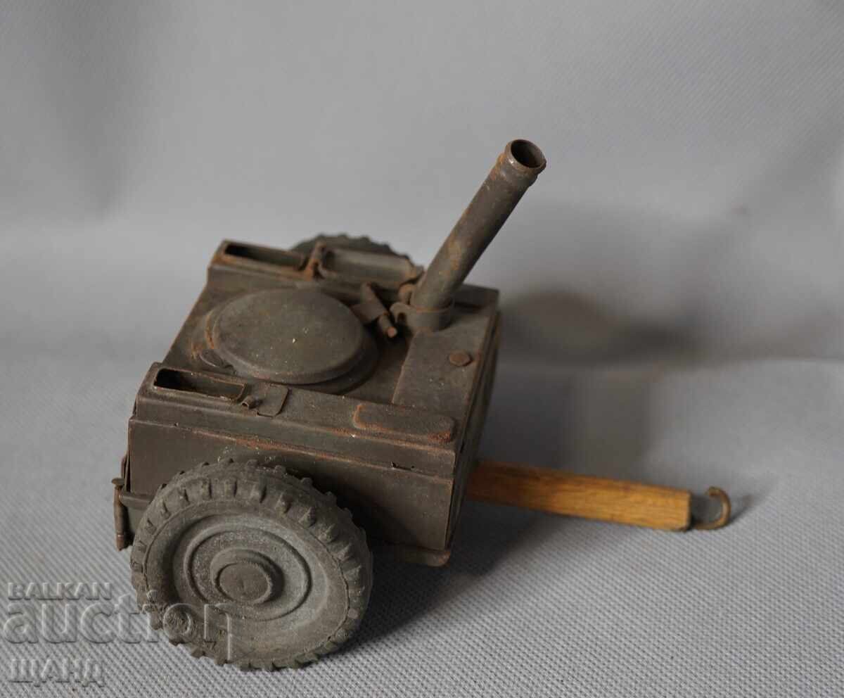 HAUSSER Old German Military Metal Toy Field Kitchen