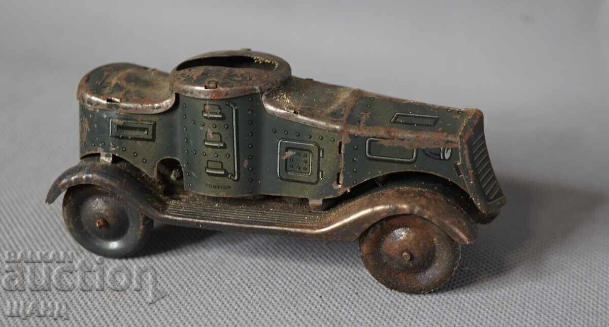Old German Metal Mechanical Toy Model Tank with price 50.35 BGN | € 25.74