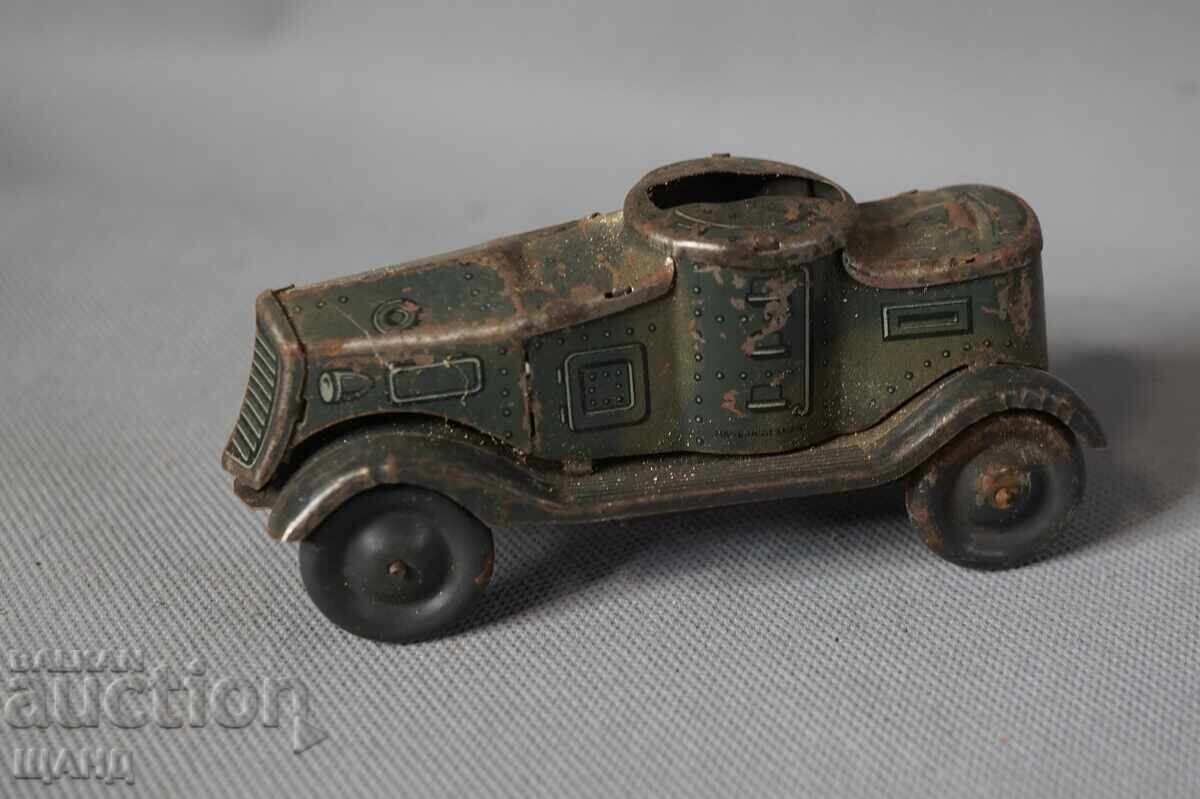 Old German Metal Mechanical Toy Model Tank