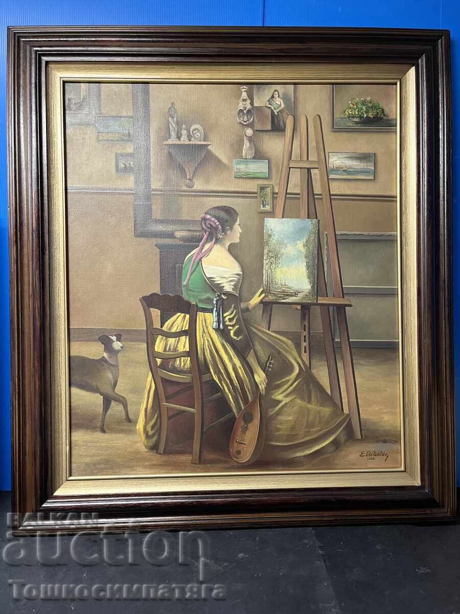 Красива картина с маслени бои на платно - 7