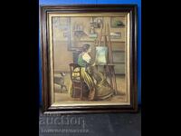 Красива картина с маслени бои на платно