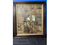 Красива картина с маслени бои на платно