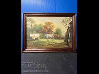 Tablou vechi/1946, cu semnătura artistului