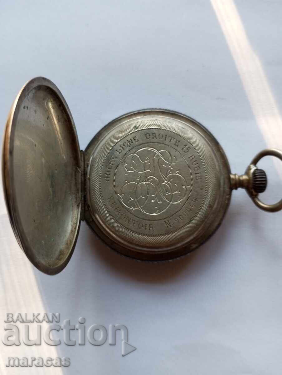 Ασημένιο ρολόι τσέπης - 6 Ασημένιο ρολόι τσέπης - 6