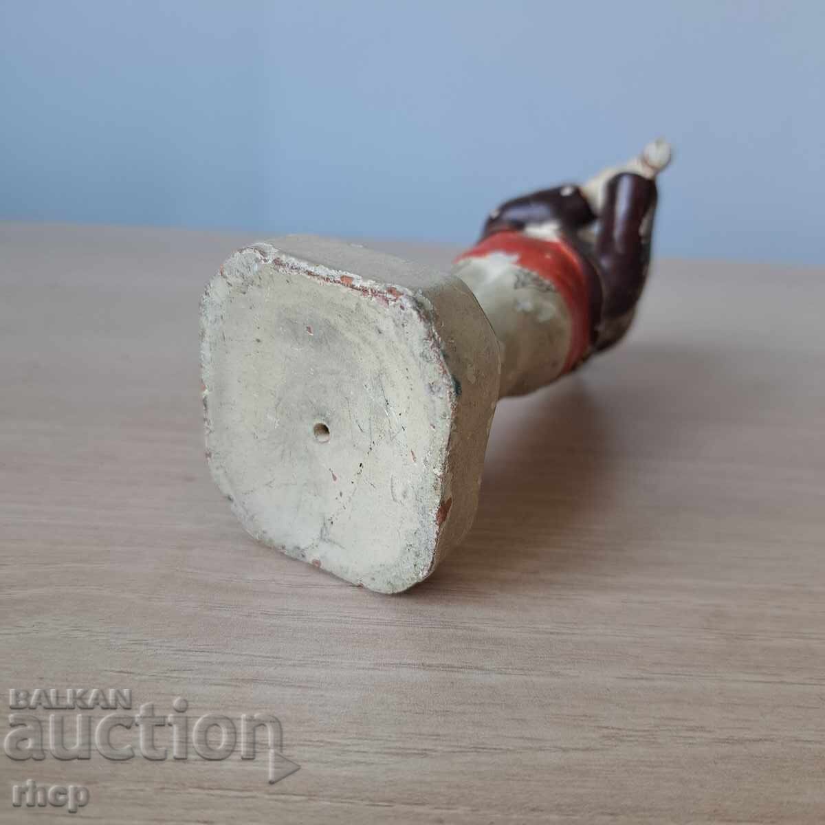 Σταρό Βουλγάρικο κεραμικό ειδώλιο αγόρι με φλογέρα - 5