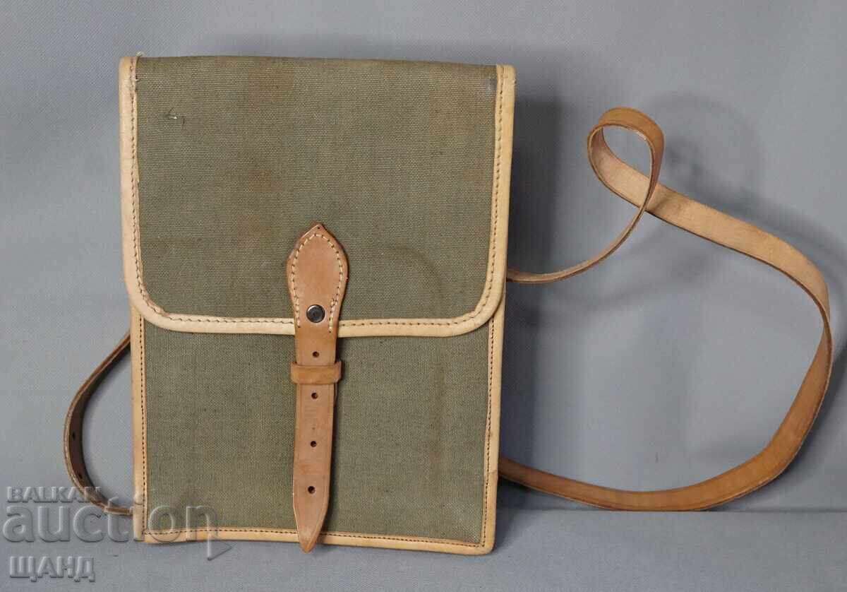 Old Military Textile Bag for Secret Documents and Maps Old Military Textile Bag for Secret Documents and Maps