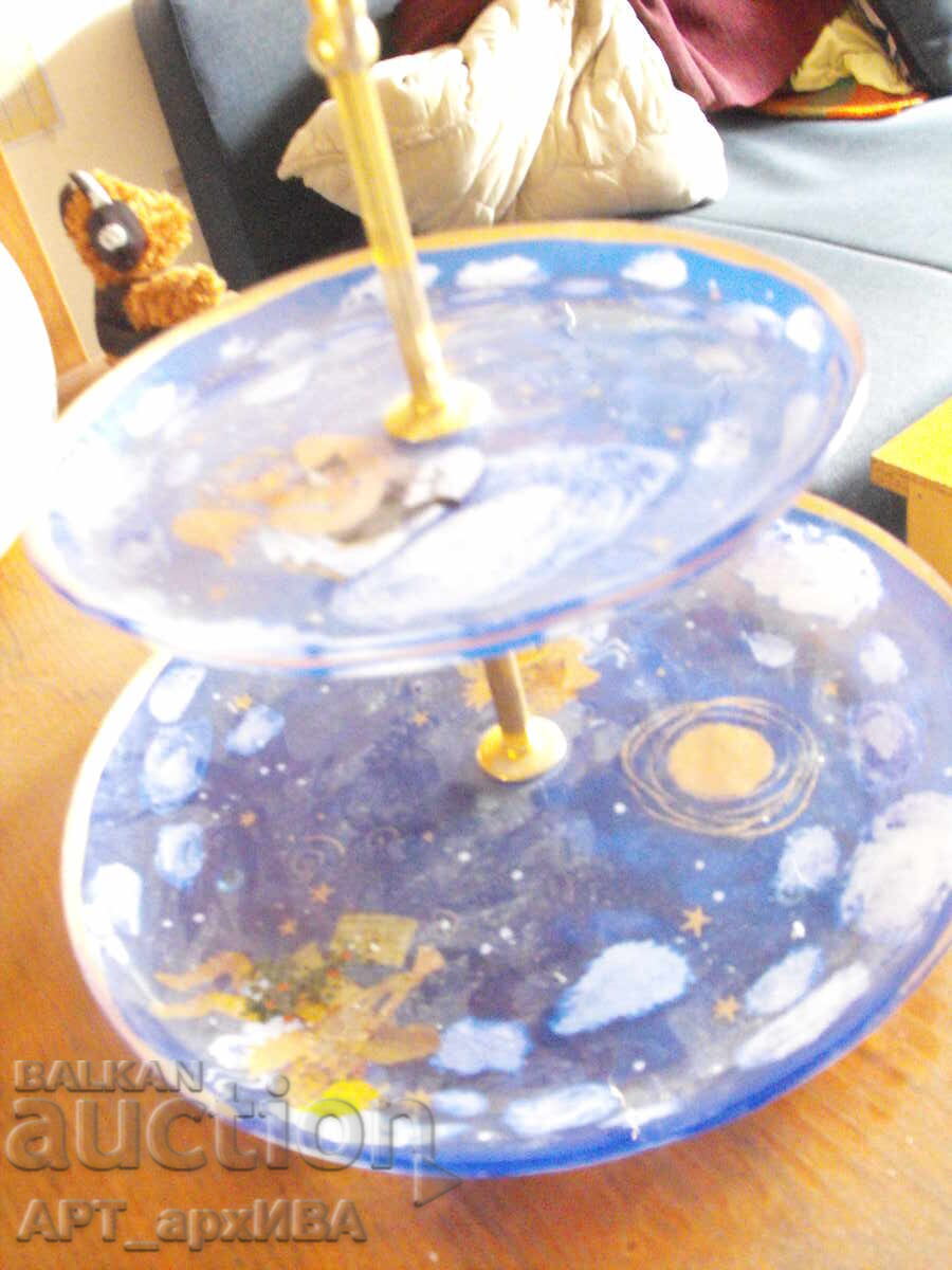 Фруктиера на 2 нива с рисунки от Розина Вахтмайстер. с цена 75.00 лв. | € 38.35