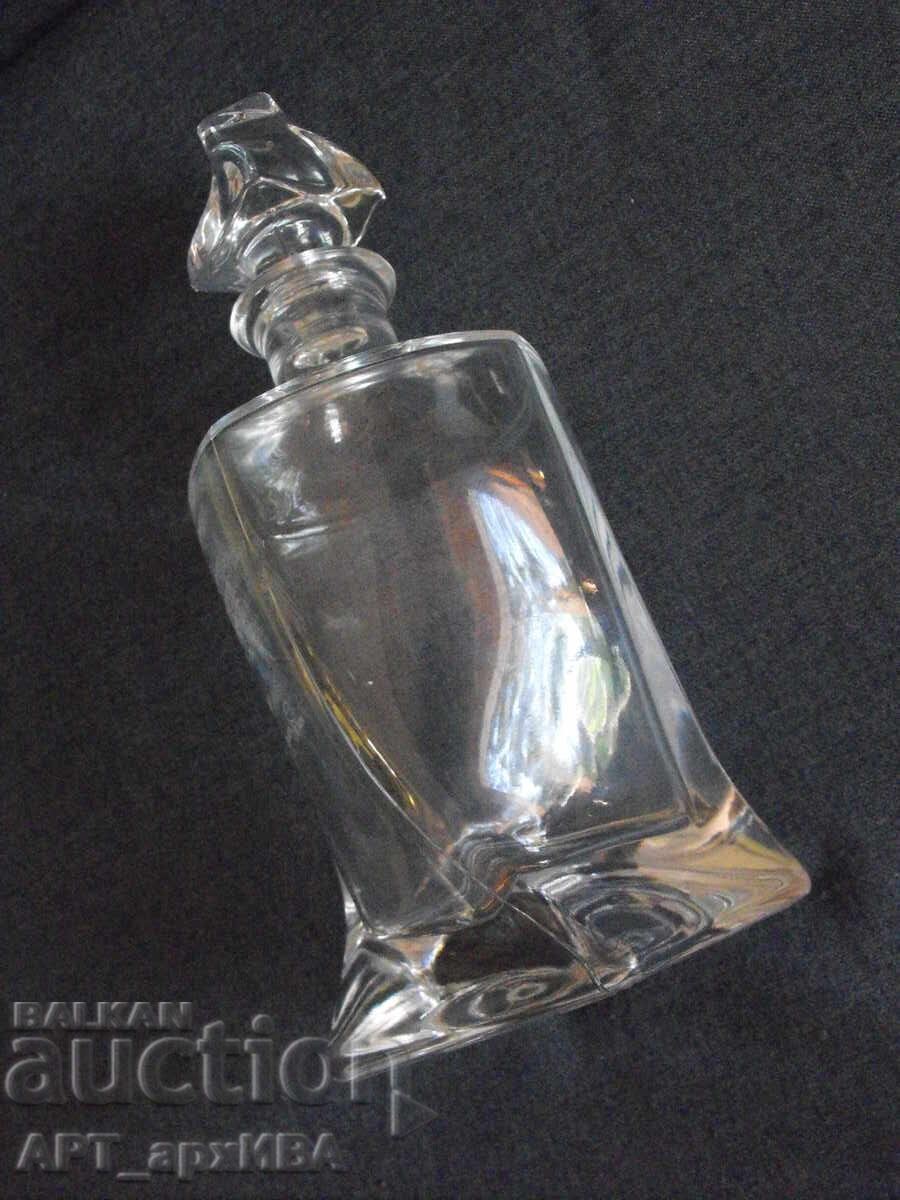 Glass carafe made of solid glass. Volume: approximately 0.7 L with price 18.50 BGN | € 9.46