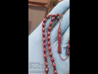 Κεχριμπαρένιο κομπολόι Κεχριμπάρι με ασήμι