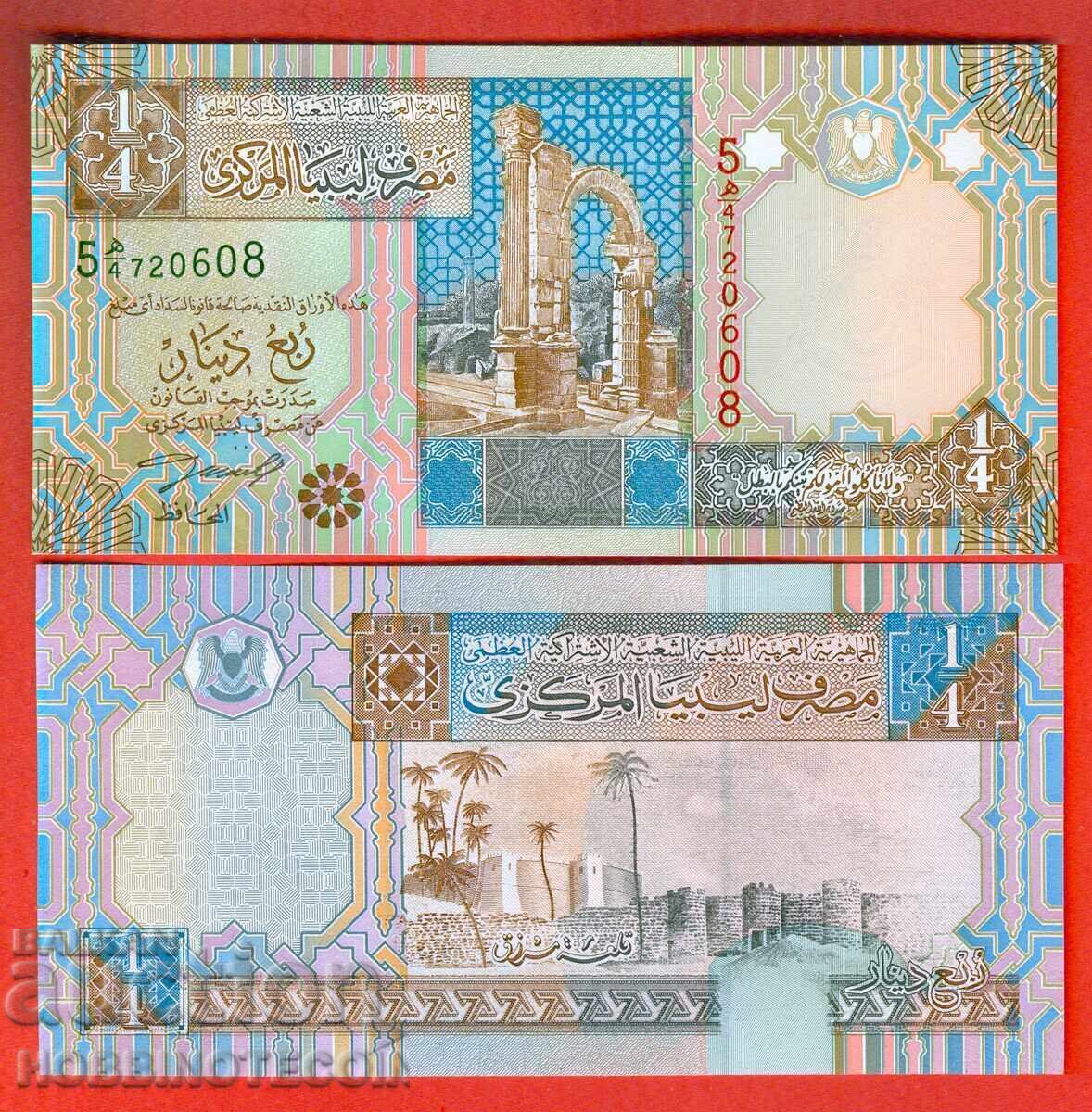 LIBIA LIBIA 1 / 4 Dinar emisiune 2002 NOU UNC