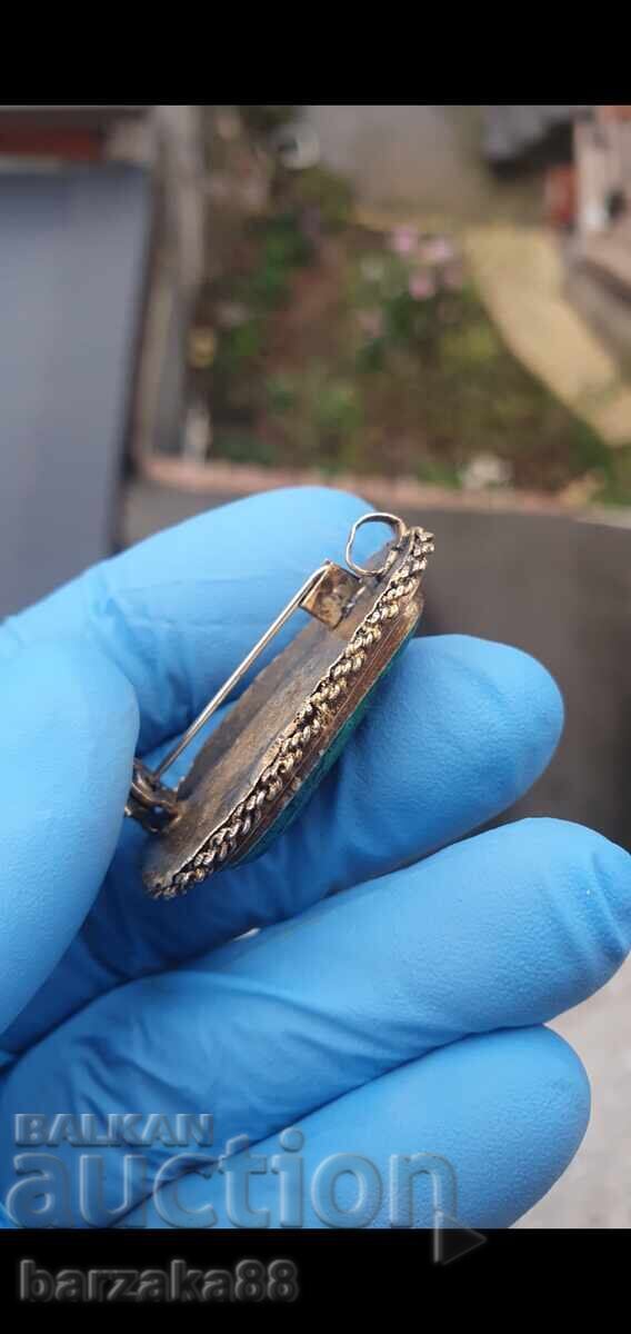 Ασημένιο κολιέ με Μαλαχίτη με τιμή 40.00 BGN | € 20.45