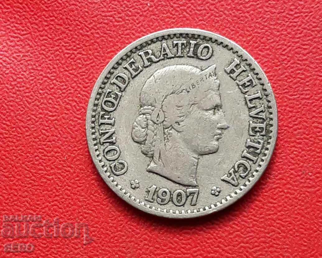 Switzerland - 10 Rappen 1907 with price 0.91 BGN | € 0.47 Switzerland - 10 Rappen 1907 with price 0.91 BGN | € 0.47