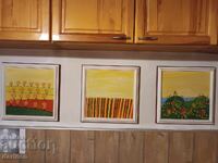 Valeri Slavchev, Colorful Naive Triptych