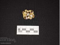 Vintage crystal brooch