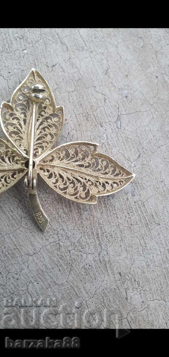 Доставка на Сребърна брошка Филигран Доставка на Сребърна брошка Филигран