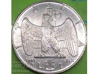 1 лира 1941  Италия WWII стал