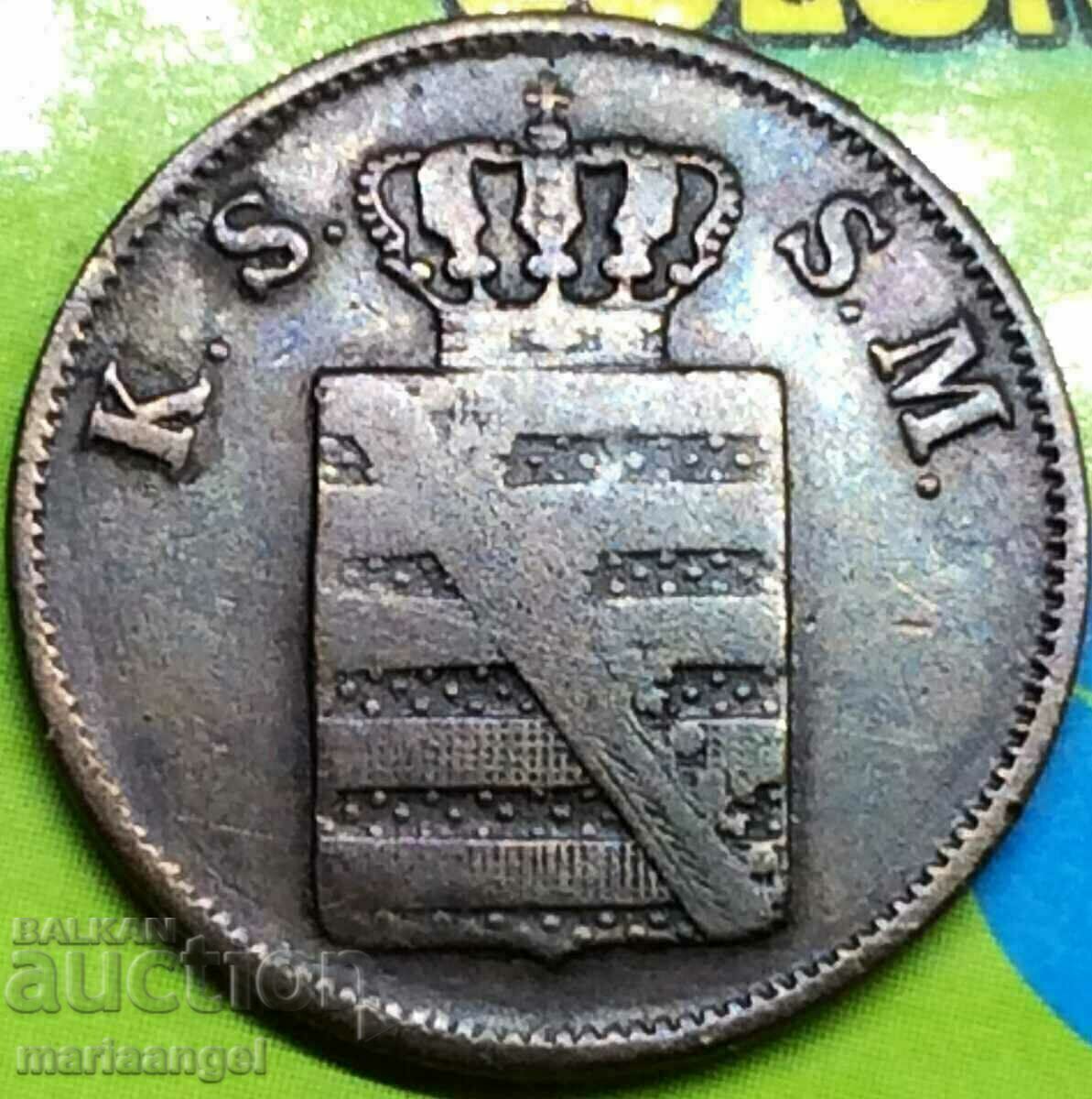 Saxonia 2 pfennig 1848 Germania miere cu preț 18.00 BGN | € 9.20