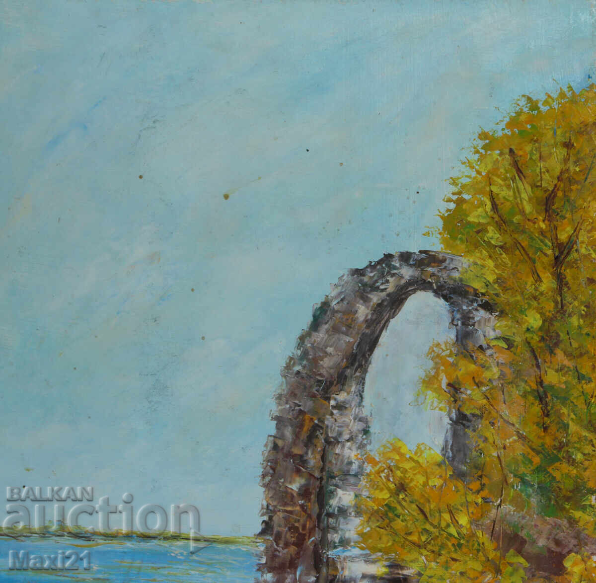 Delivery of Oil painting beautiful seascape