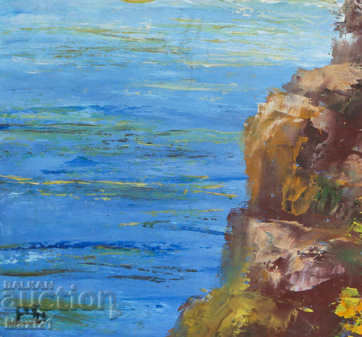 Oil painting beautiful seascape - 6