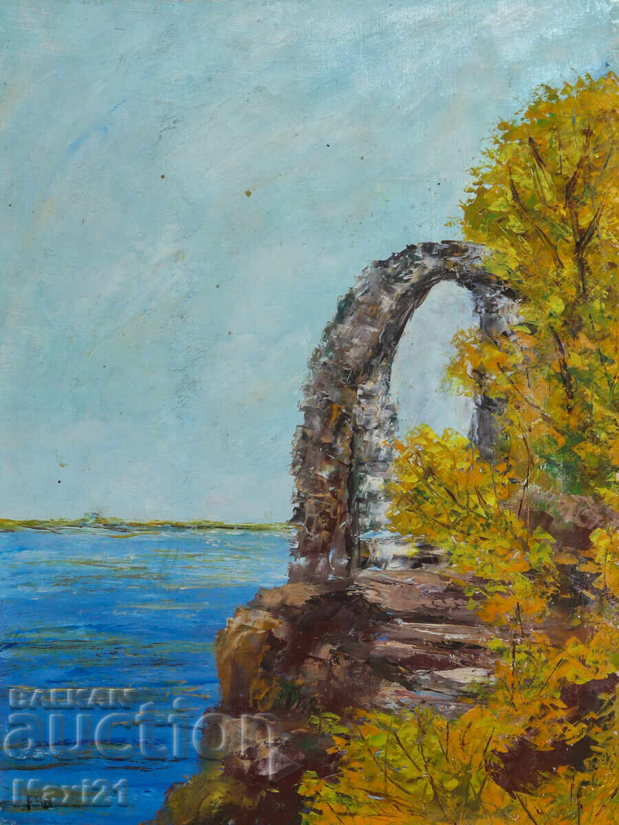 Oil painting beautiful seascape