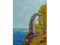 Маслена картина красив морски пейзаж