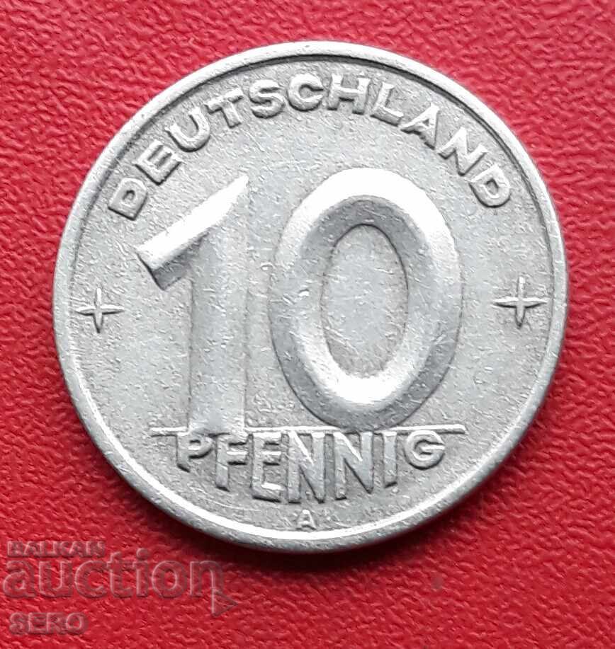 Germany-GDR-10 Pfennig 1949 A Germany-GDR-10 Pfennig 1949 A